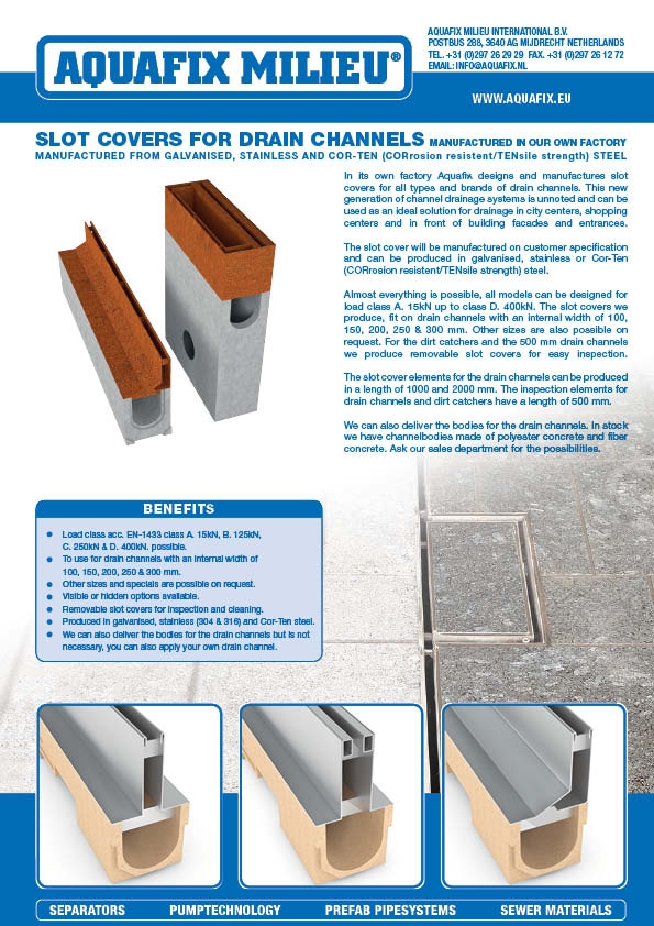 Slot Covers for drain channels