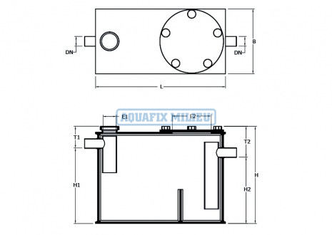 5-vetafscheider-pe-klein-rechthoekig-grease-separator