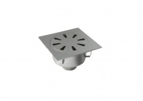 P026 vloerput RVS floordrain