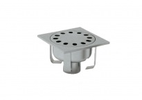 P028 vloerput RVS floordrain