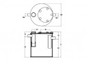 maatvoering-vetafscheider-rondklein-grease-separator