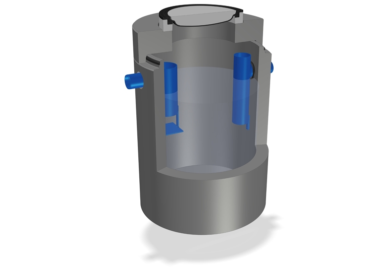 Vetafscheider beton rond model grondinbouw